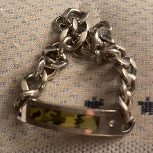 Steel camo bracelet